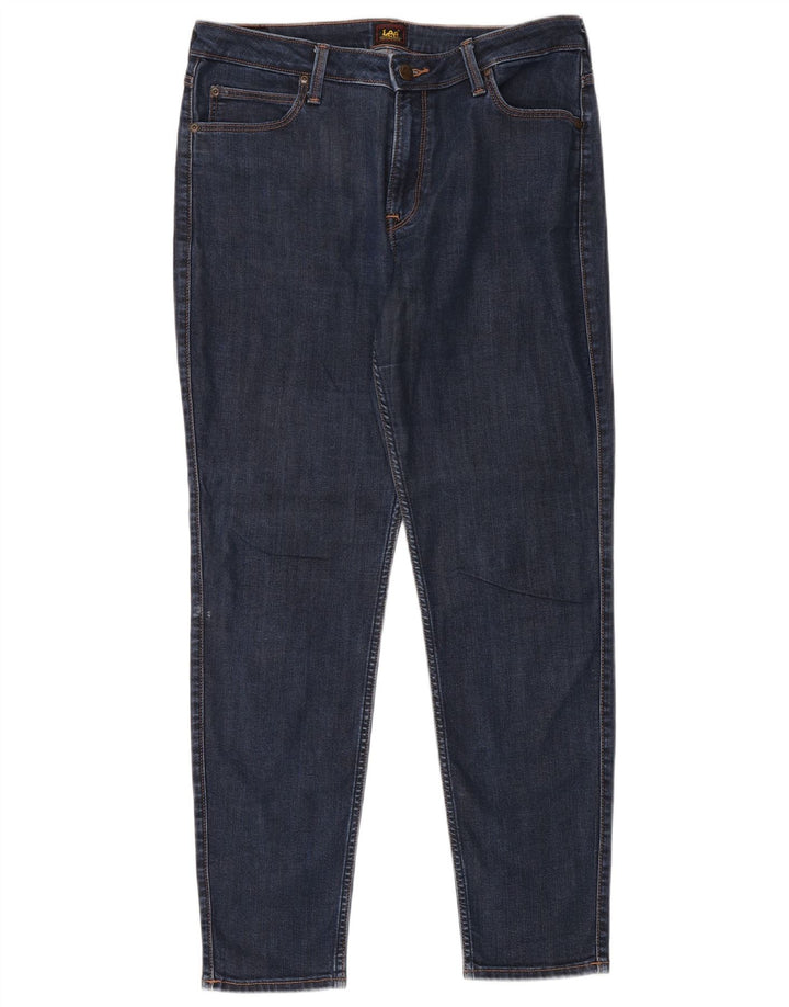 Lee Womens Scarlett High Skinny Jeans W32 L31 Blue Lyocell