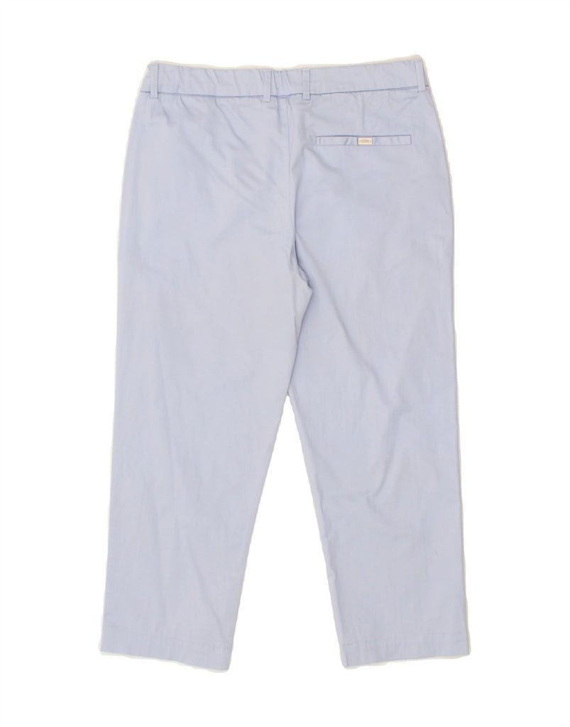 GIANFRANCO FERRE Girls Straight Cropped Trousers 13-14 Years W30 L20 Blue Vintage Gianfranco Ferre and Second-Hand Gianfranco Ferre from Messina Hembry 