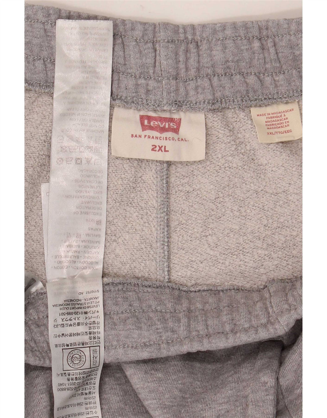 Levi's Mens Tracksuit Trousers Joggers 2XL  Grey Cotton
