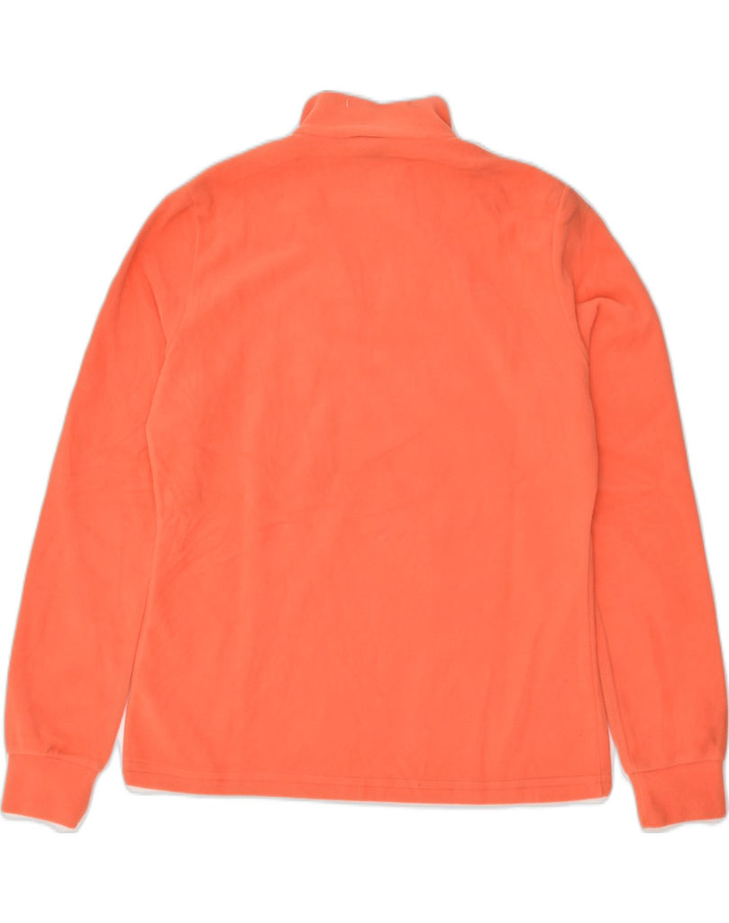 COLMAR Womens Zip Neck Fleece Jumper UK 14 Medium Orange Polyester | Vintage Colmar | Thrift | Second-Hand Colmar | Used Clothing | Messina Hembry 