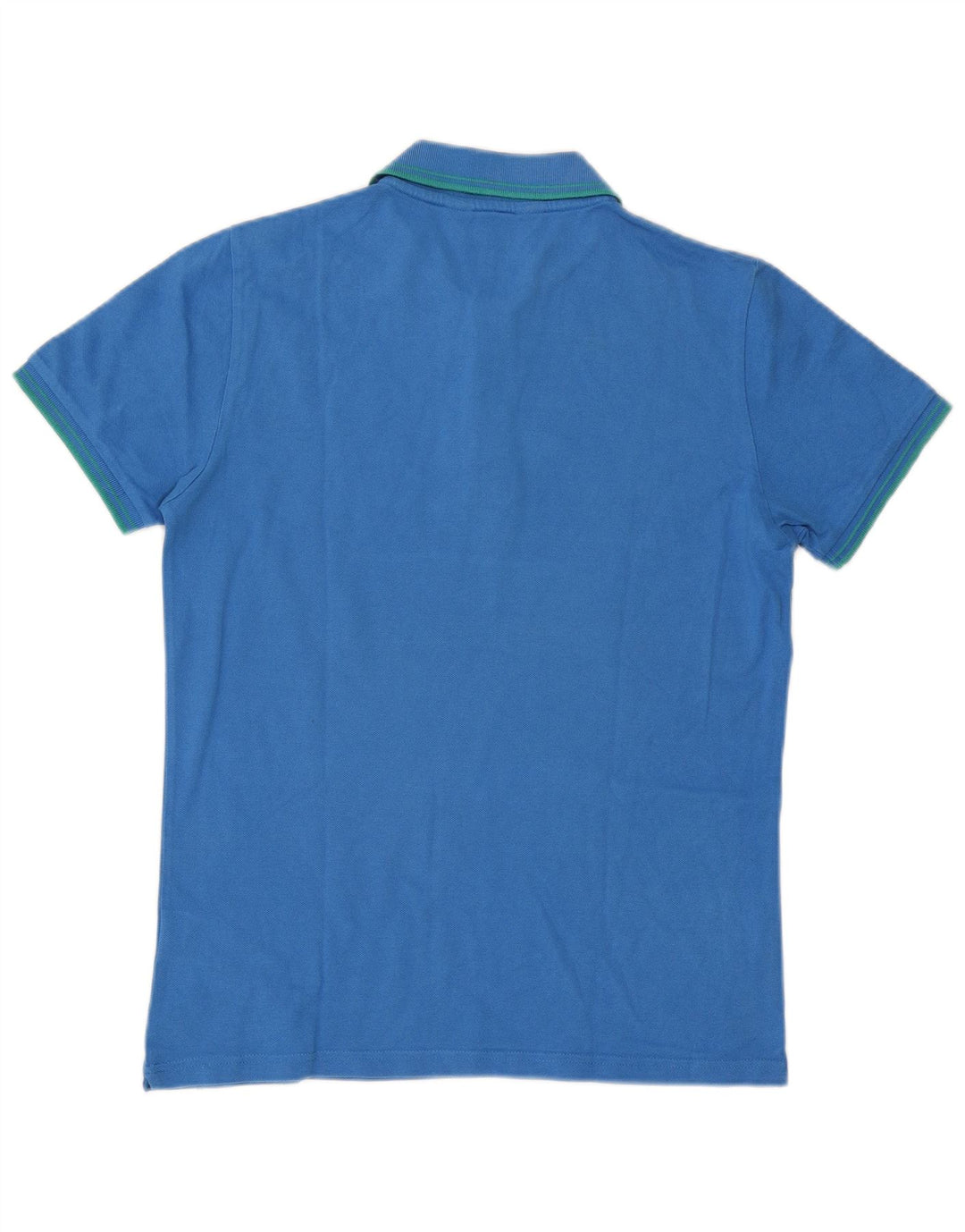 Kappa Mens Polo Shirt Large Blue Striped Cotton