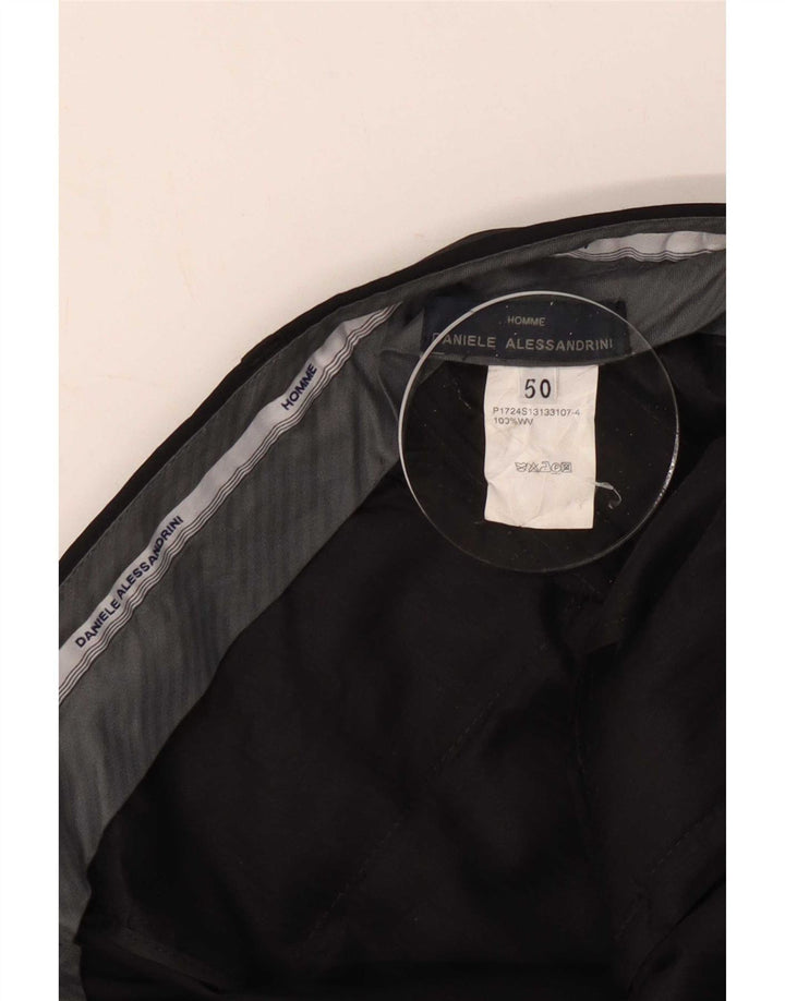 Daniele Alessandrini Mens 2 Button Piece Suit IT 50 Large W34 L32 Black