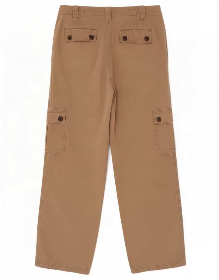 Dockers Womens Straight Cargo Trousers US 8 Medium W27 L30 Beige Cotton