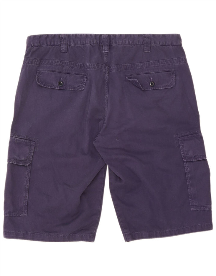 Gant Mens Cargo Shorts W38 XL Navy Blue Cotton