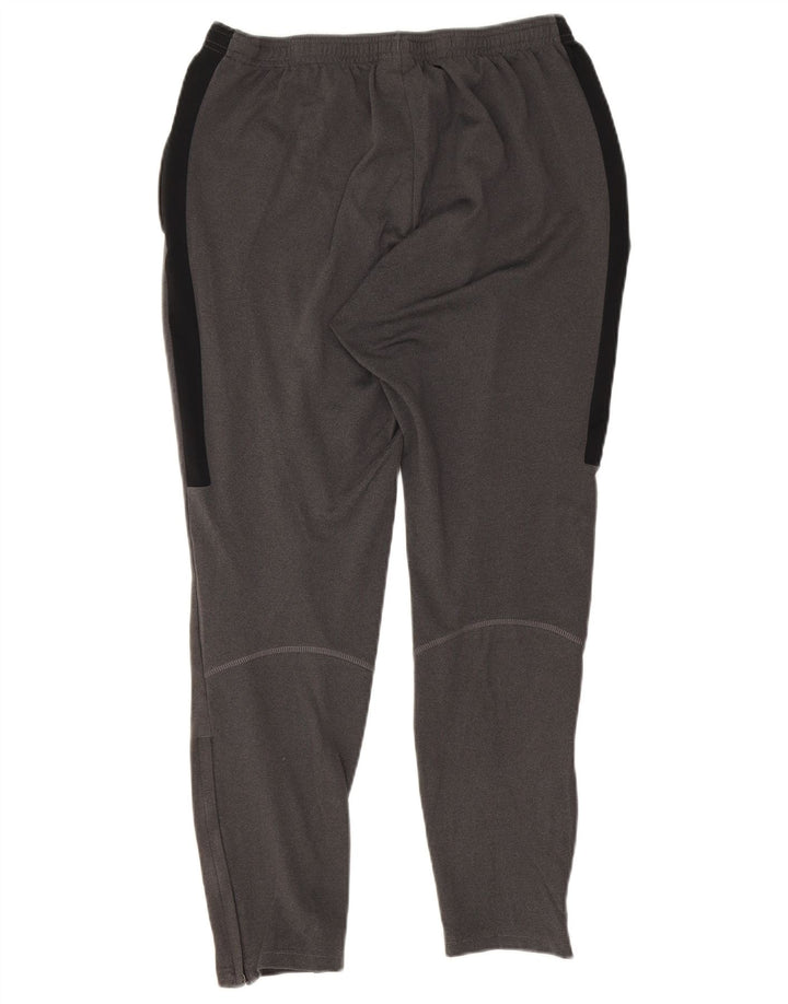 Nike Mens Dri Fit Tracksuit Trousers Small Grey Polyester