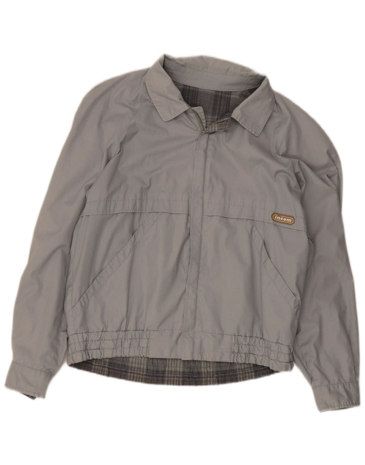 Incom Mens Bomber Jacket UK 38 Medium Grey
