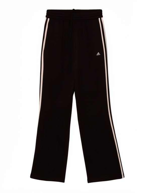Adidas Womens Windbreaker Trousers UK 12 Medium Black Polyester Sports