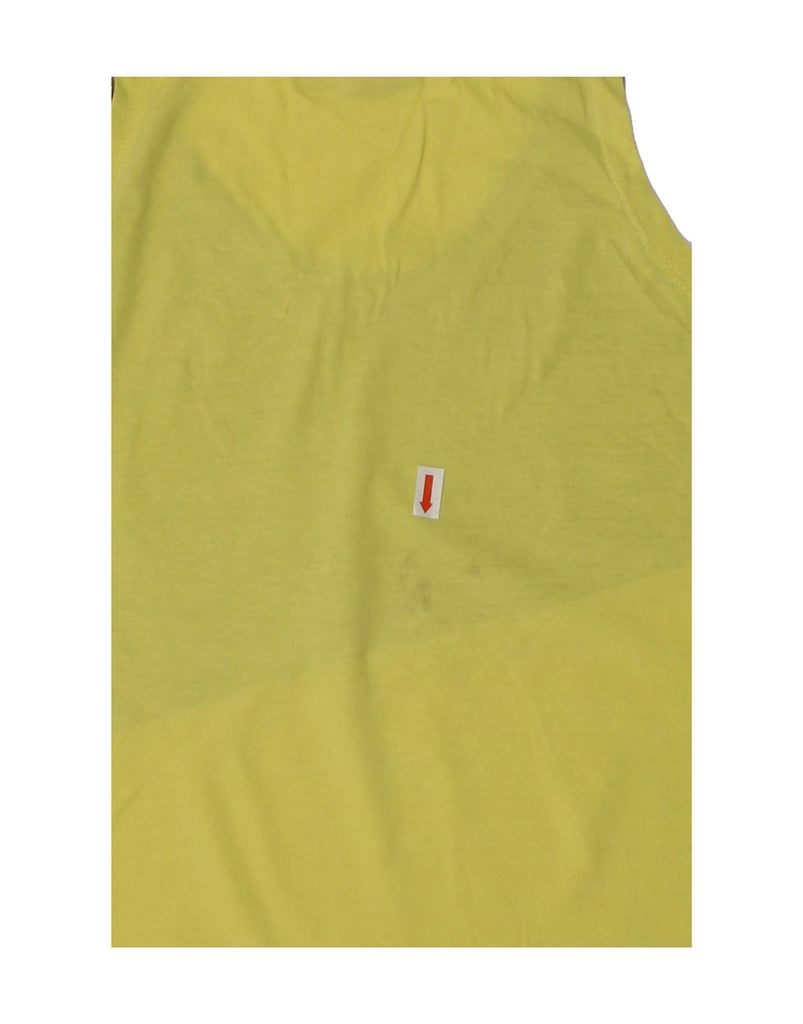 KAPPA Boys Graphic Vest Top 11-12 Years Yellow Colourblock Cotton | Vintage Kappa | Thrift | Second-Hand Kappa | Used Clothing | Messina Hembry 