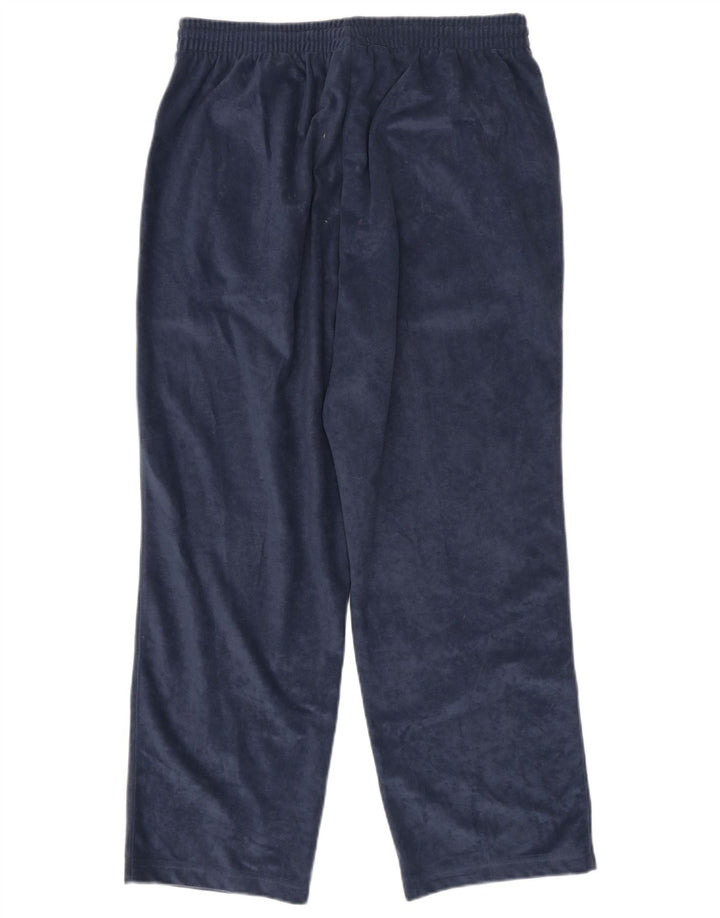 Diadora Mens Velour Tracksuit Trousers XL  Navy Blue Polyester