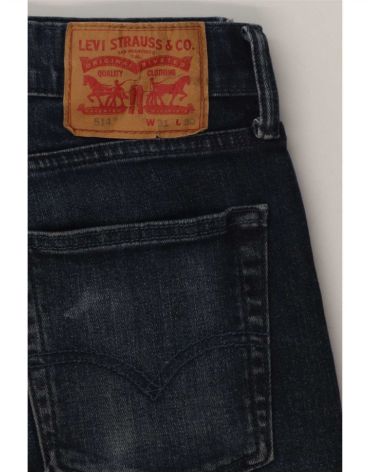 Levi's Mens 514 Straight Jeans W31 L30 Blue Cotton