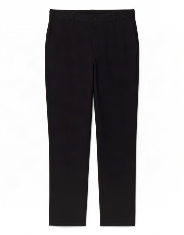 Zara Womens Slim Chino Trousers Large W34 L29 Navy Blue Polyester