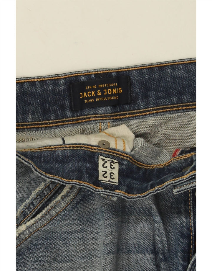 Jack & Jones Mens GLENN Slim Jeans W32 L32 Blue Cotton