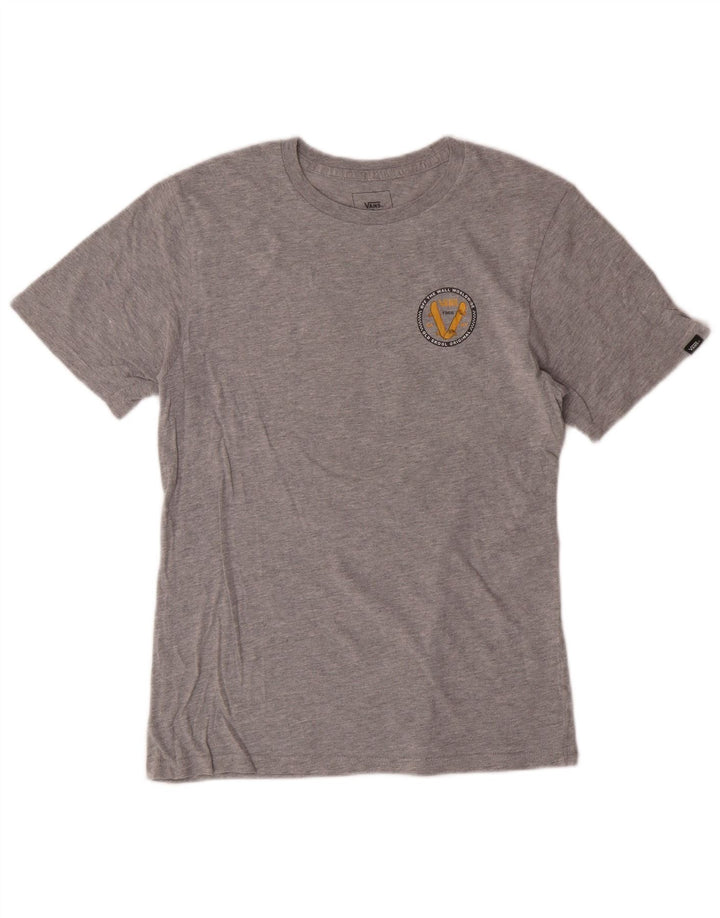 Vans Boys Classic Fit Graphic T-Shirt Top 12-13 Years Large Grey Cotton