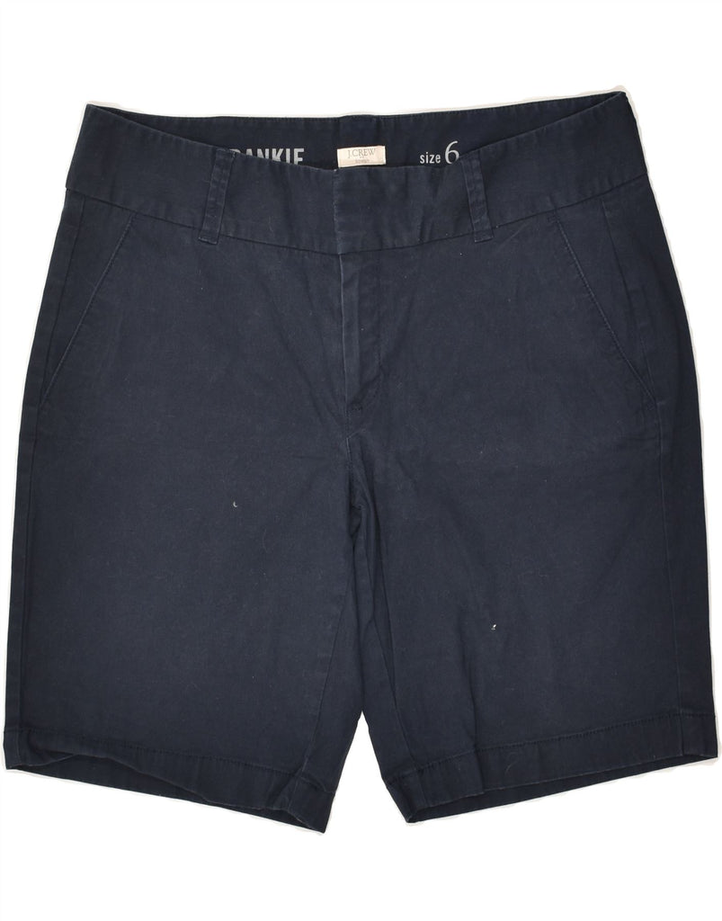 J. CREW Womens Frankie Chino Shorts US 6 Medium W30 Navy Blue Cotton | Vintage J. Crew | Thrift | Second-Hand J. Crew | Used Clothing | Messina Hembry 