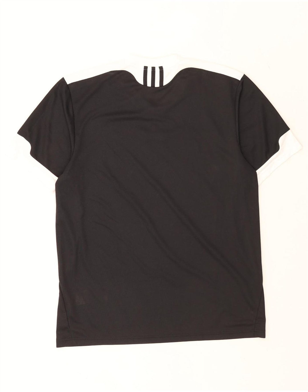 Adidas Mens Climalite T-Shirt Top Medium Black Colourblock Polyester