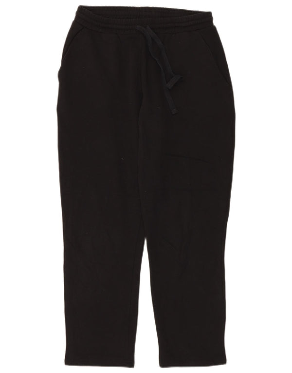 ZARA Womens Tracksuit Trousers UK 8 Small  Black Cotton