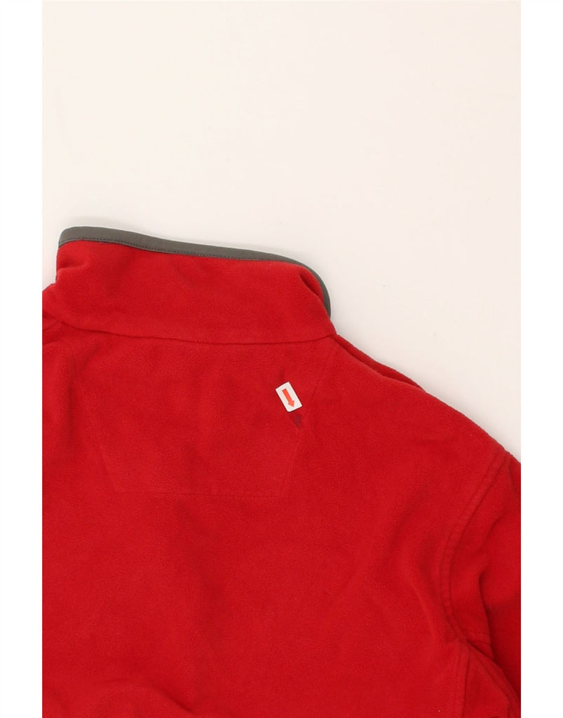 REGATTA Mens Zip Neck Fleece Jumper Medium Red Polyester | Vintage Regatta | Thrift | Second-Hand Regatta | Used Clothing | Messina Hembry 