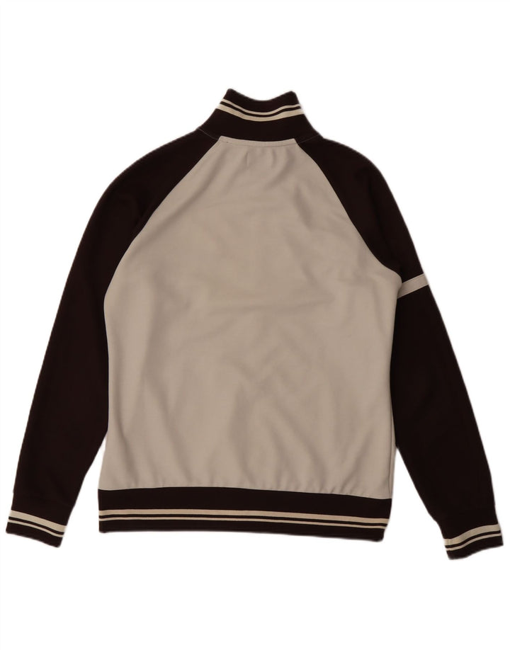 DIADORA Womens Tracksuit Top Jacket IT 46 Large White Colourblock