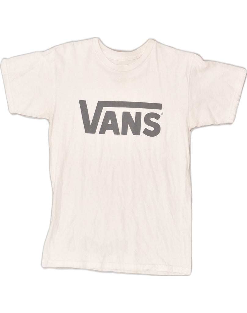 VANS Mens Graphic T-Shirt Top Small White Cotton | Vintage Vans | Thrift | Second-Hand Vans | Used Clothing | Messina Hembry 