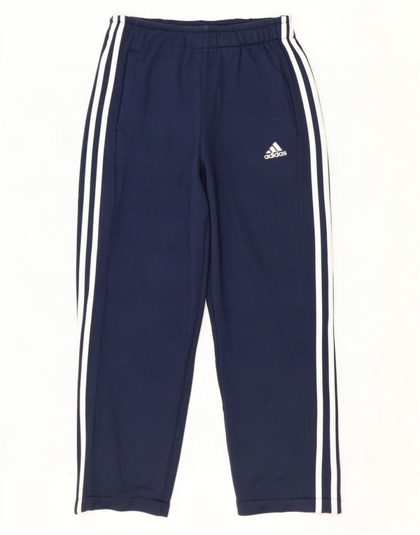 Adidas Mens Climalite Tracksuit Trousers Small Navy Blue Polyester
