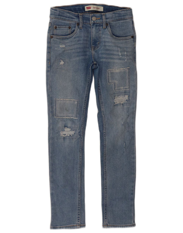 Levi's Boys 510 Distressed Skinny Jeans 9-10 Years W28 L26 Blue