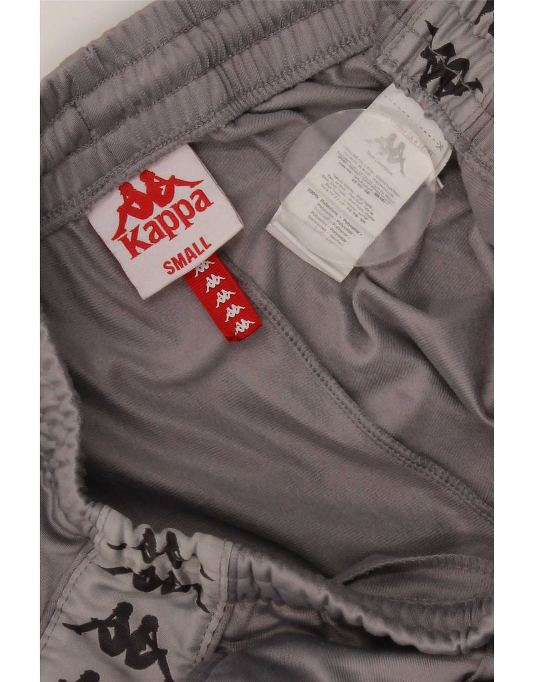 Kappa Mens Graphic Tracksuit Trousers Joggers Small Grey Polyester