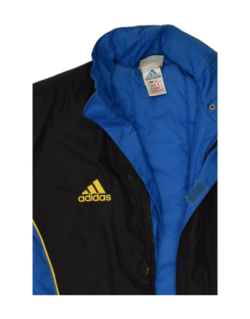 ADIDAS Boys Loose Fit Padded Coat 13-14 Years XL Blue Colourblock | Vintage Adidas | Thrift | Second-Hand Adidas | Used Clothing | Messina Hembry 