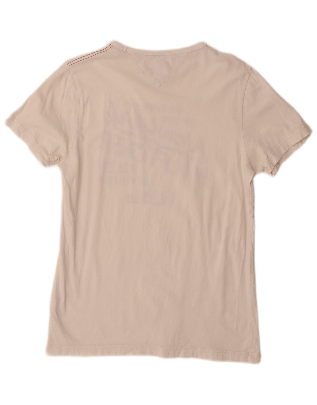 Tommy Hilfiger Mens Graphic T-Shirt Top Small White Cotton
