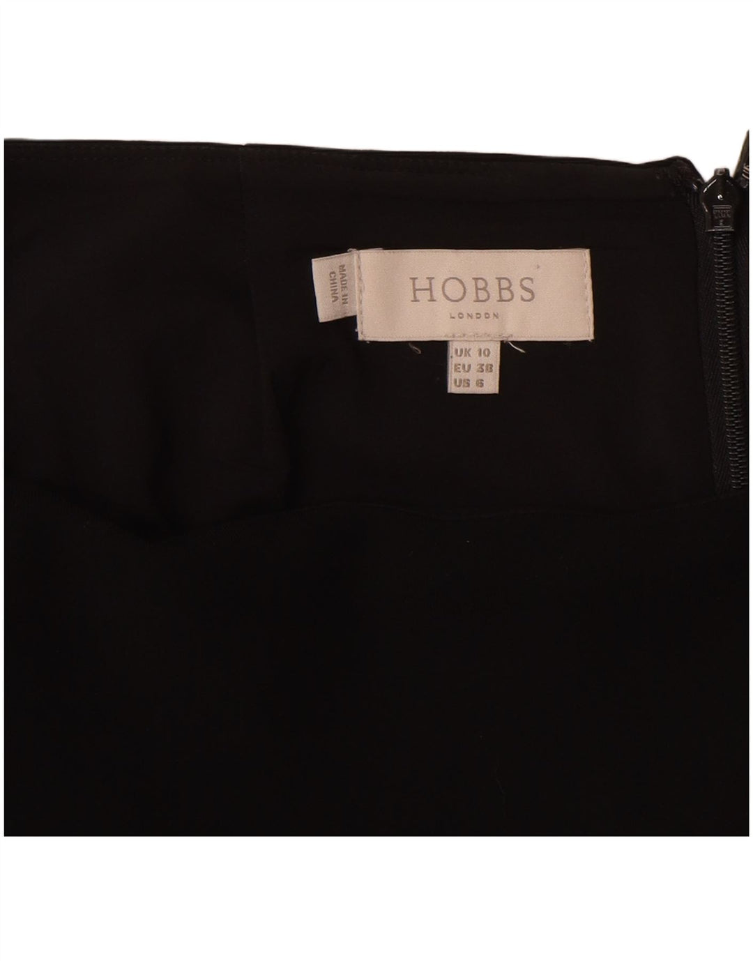 HOBBS Womens Straight Skirt UK 10 Small W28 L26 Black Polyester
