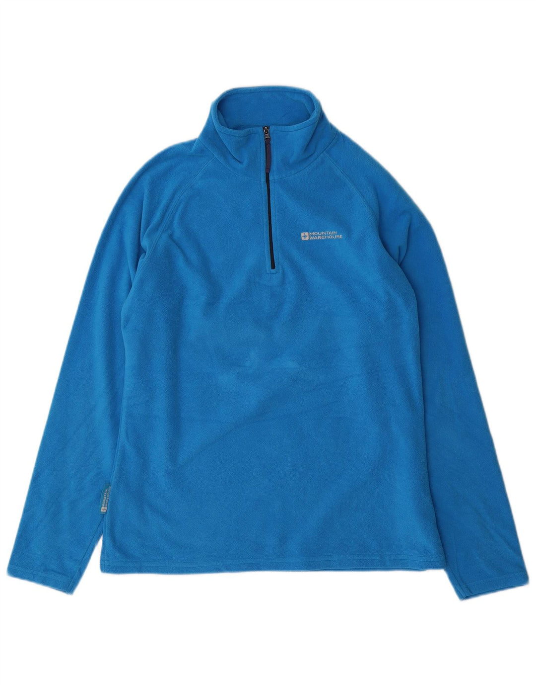 Mountain Warehouse Womens Zip Neck Fleece Jumper UK 12 Medium Blue