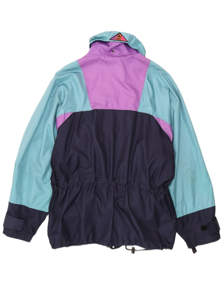 Aesse Mens Rain Jacket UK 40 Large Navy Blue Colourblock Polyamide