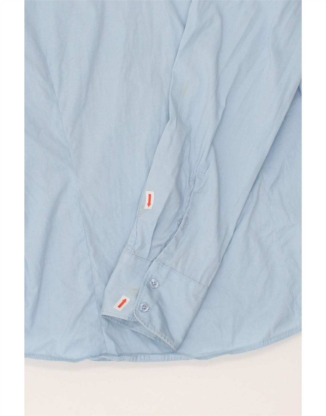 MURPHY & NYE Womens Shirt UK 14 Medium Blue Cotton Vintage Murphy & Nye and Second-Hand Murphy & Nye from Messina Hembry 