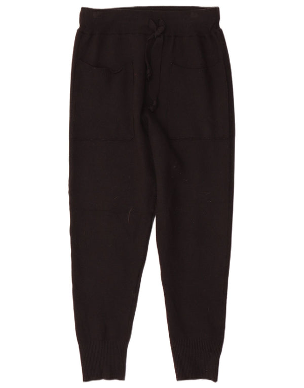 Zara Womens Knit Joggers Casual Trousers Small W26 L27 Black Viscose