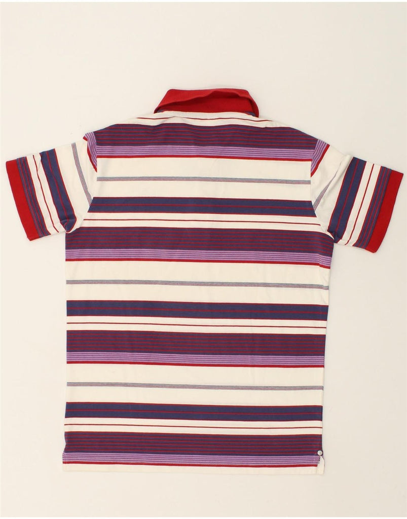 RIFLE Mens Polo Shirt Medium Multicoloured Striped | Vintage Rifle | Thrift | Second-Hand Rifle | Used Clothing | Messina Hembry 