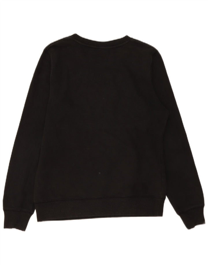 Champion Mens Graphic Sweatshirt Jumper Small Black Cotton