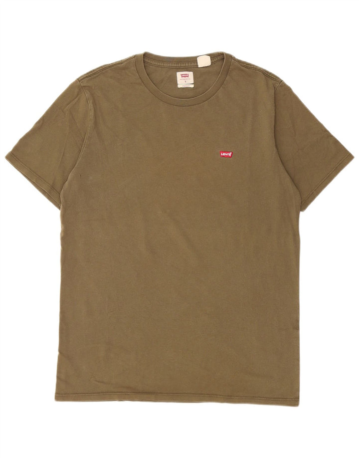 Levi's Mens T-Shirt Top Small Khaki