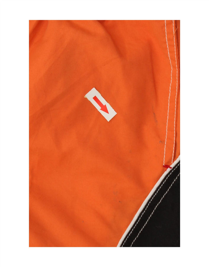Maui and Sons Mens Swimming Shorts Large  Orange Colourblock Polyester