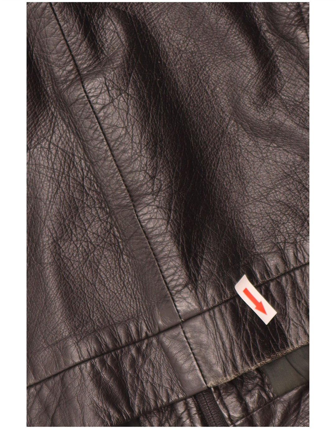 Vintage Mens Leather Jacket IT 50 Large Black Leather