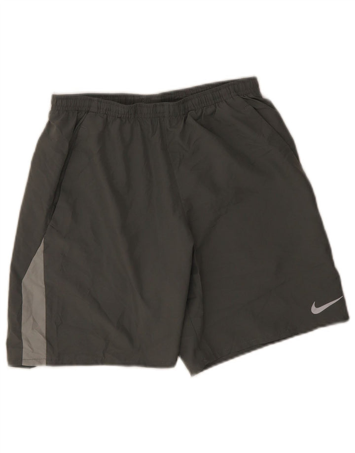 Nike Mens Dri Fit Sport Shorts Small Grey Colourblock Polyester