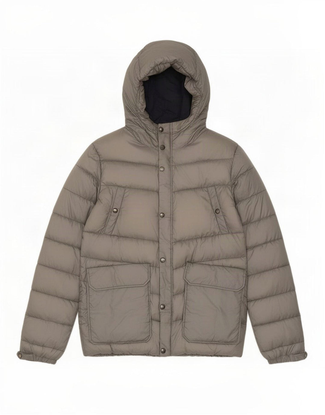 Woolrich Mens Hooded Padded Jacket UK 40 Large Grey