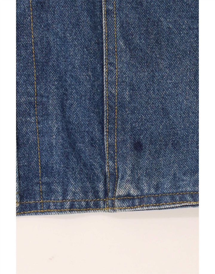 Vintage Womens Oversized 2 Button Denim Blazer Jacket UK 18 XL Blue