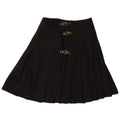 i Blues Womens Pleated Skirt IT 44 Medium W28 Black Wool