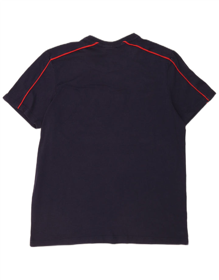 Fila Mens Graphic T-Shirt Top XL Navy Blue Cotton