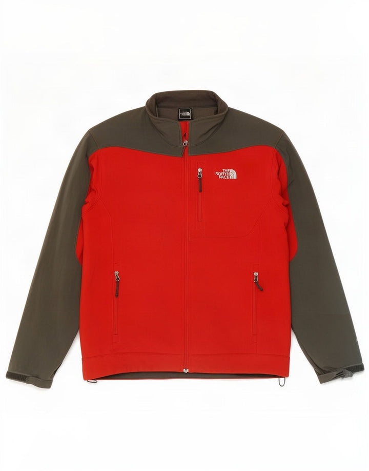 The North Face Mens Windbreaker Jacket UK 40 Large Red Colourblock