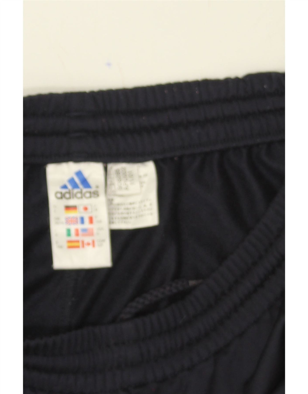 ADIDAS Mens Tracksuit Trousers UK 36/38 Small  Navy Blue Polyester Vintage Adidas and Second-Hand Adidas from Messina Hembry 