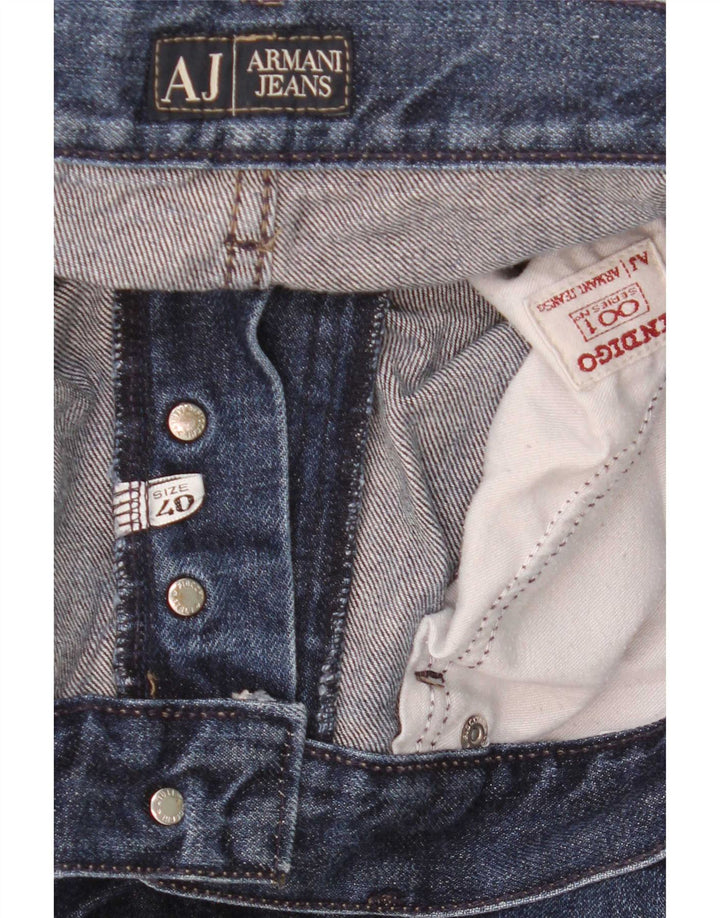 Armani Mens Straight Jeans W40 L30 Blue