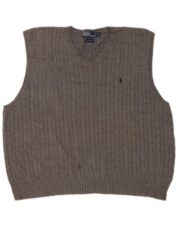 Polo Ralph Lauren Mens Vest Tank Top 2XL Grey Cotton