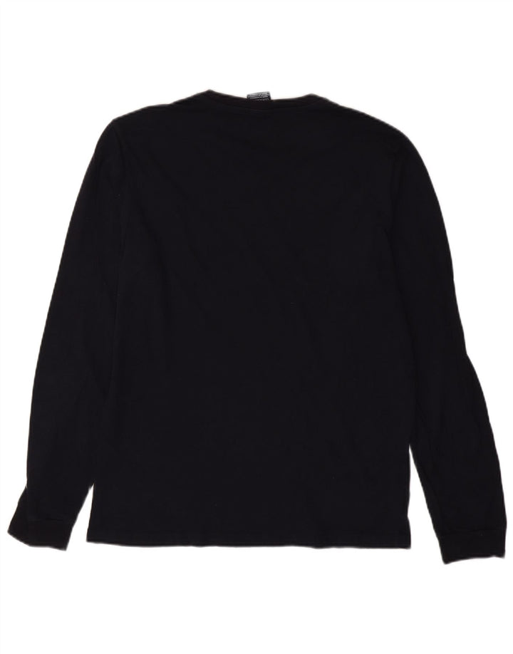 Champion Mens Top Long Sleeve Large Navy Blue