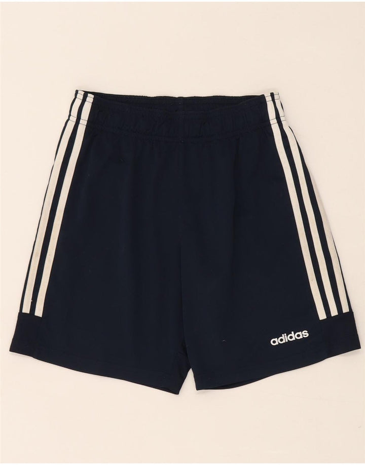 Nike Boys Climalite Sport Shorts 11-12 Years Navy Blue Polyester