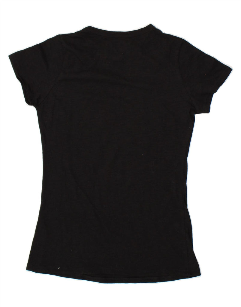 HARD ROCK CAFE Womens Pattaya Graphic T-Shirt Top UK 12 Medium Black Vintage Hard Rock Cafe and Second-Hand Hard Rock Cafe from Messina Hembry 
